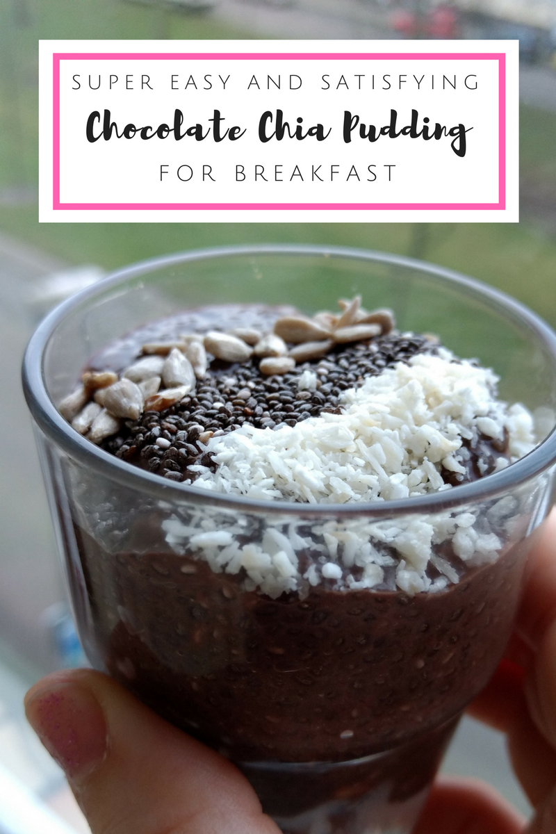 Super Easy {& Satisfying} Chocolate Chia Pudding for Breakfast