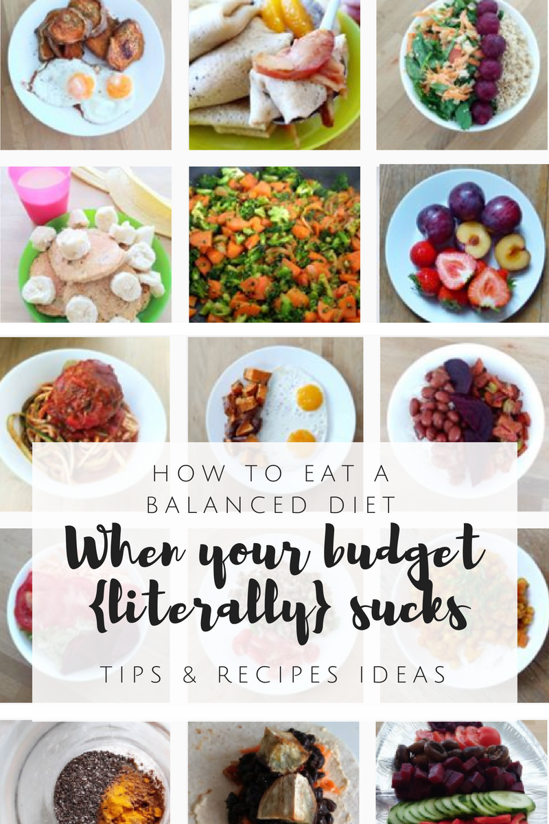 How To Eat a Balanced Diet When Your Budget Sucks