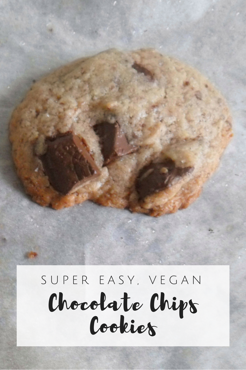 Super Easy Vegan Chocolate Chips Cookies