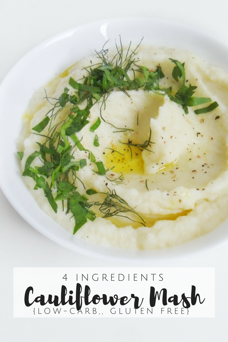 Cauliflower Mash {Low Carb, GF}