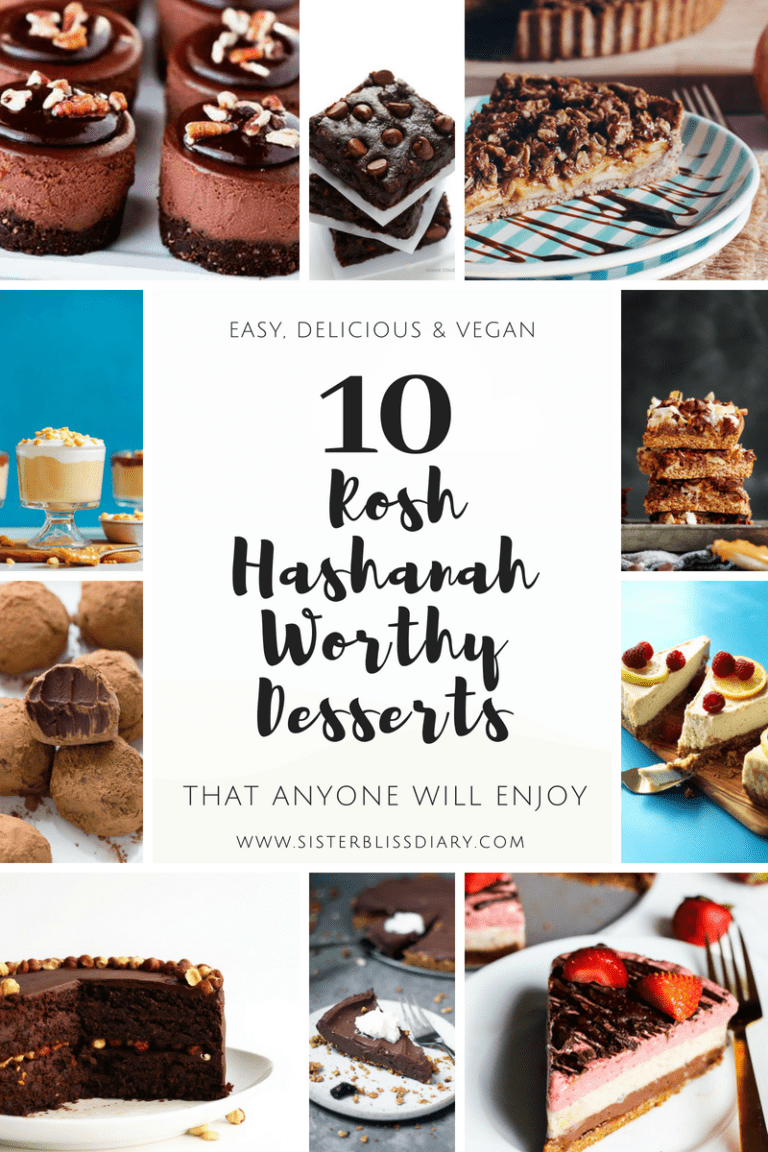 10 Rosh Hashanah Worthy Desserts that anyone will enjoy {Easy, Delicious and Vegan}