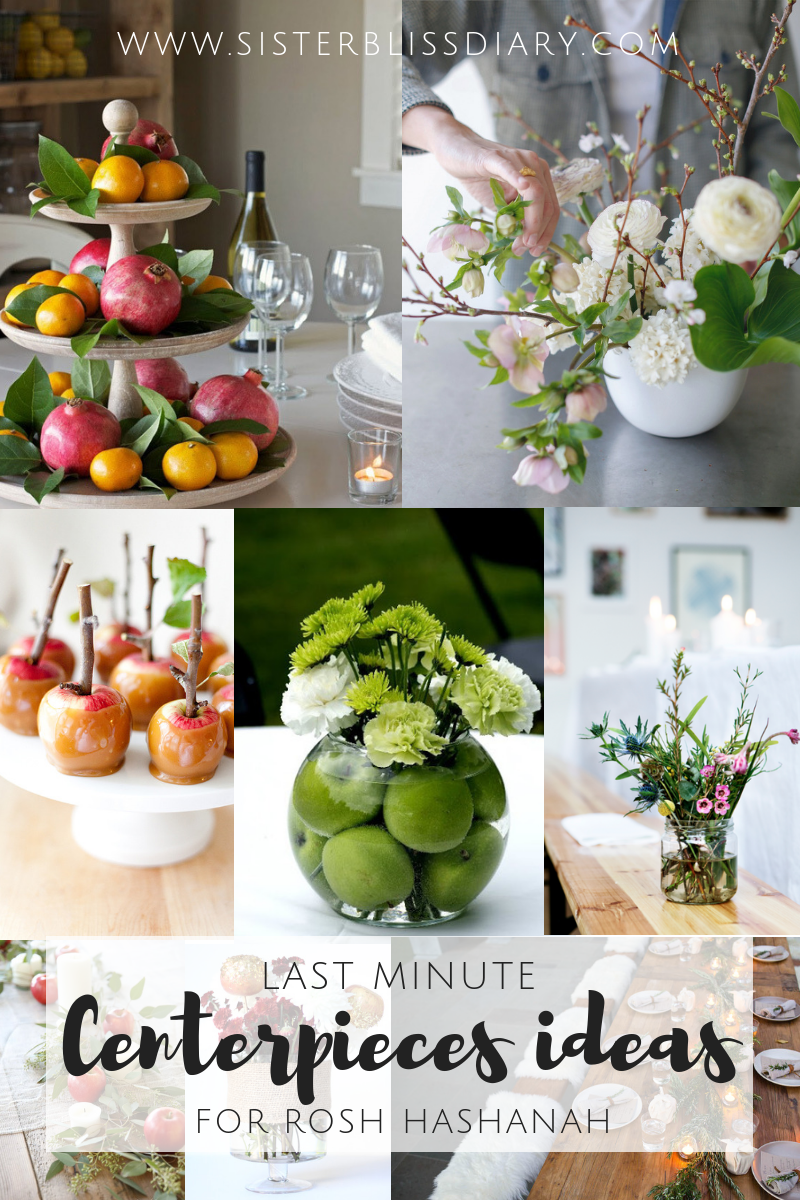 Last Minute Rosh HaShanah Centerpieces {10 easy ideas to beautify your dinner table}