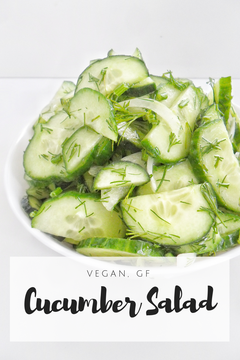 Cucumber Salad {Vegan, GF}