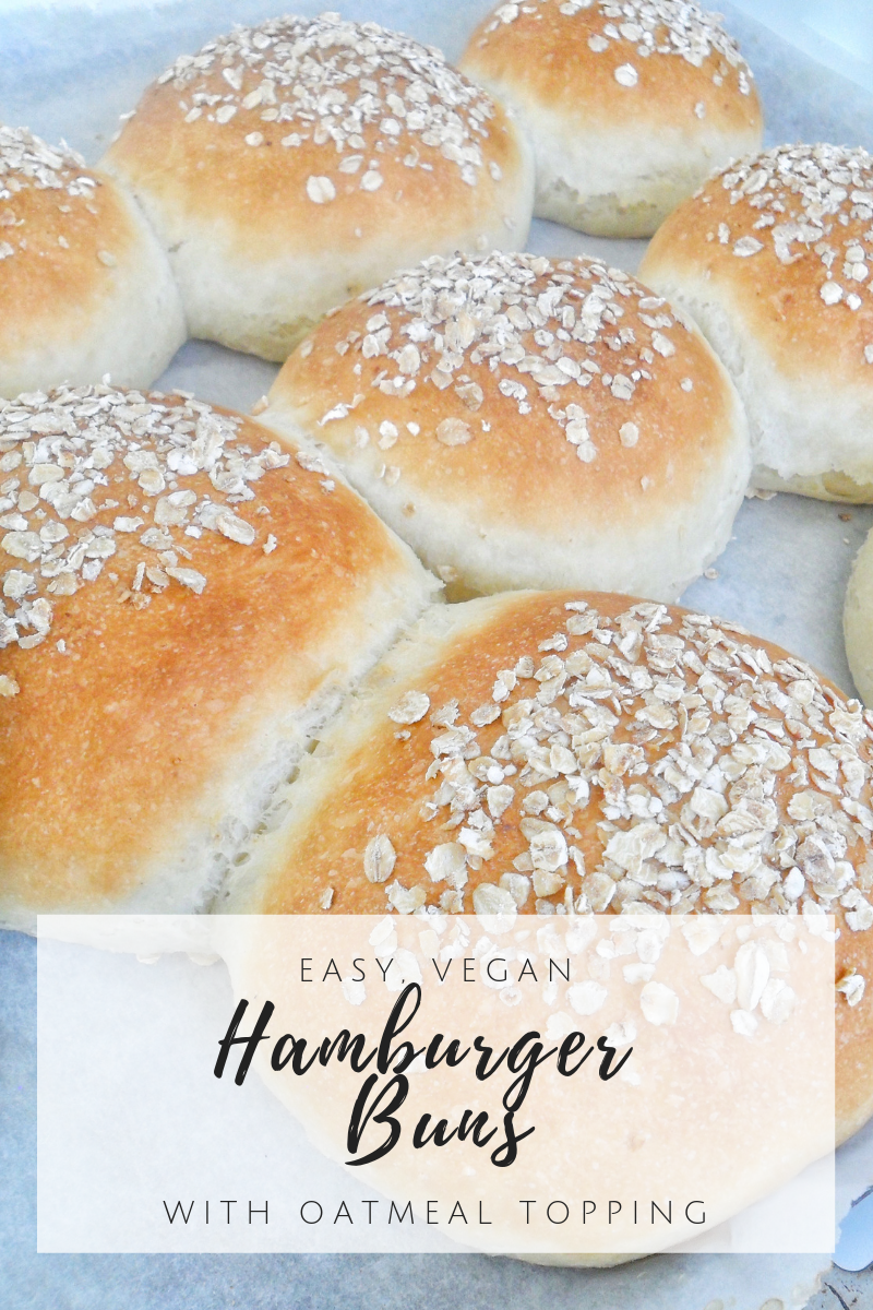 Easy, Vegan Hamburger Buns {Vegan}