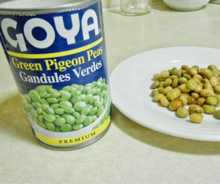 Simplified Caribbean Style Stewed Pigeon Peas using canned Pigeon Peas